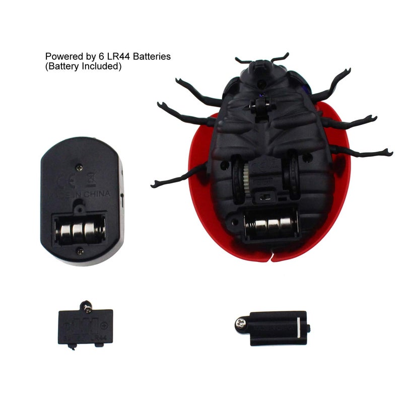Tipmant Kids RC Ladybird Animal Toy Remote Control Car Vehicle Electric Fake Insect Prank Toys for Christmas Halloween - Image 5